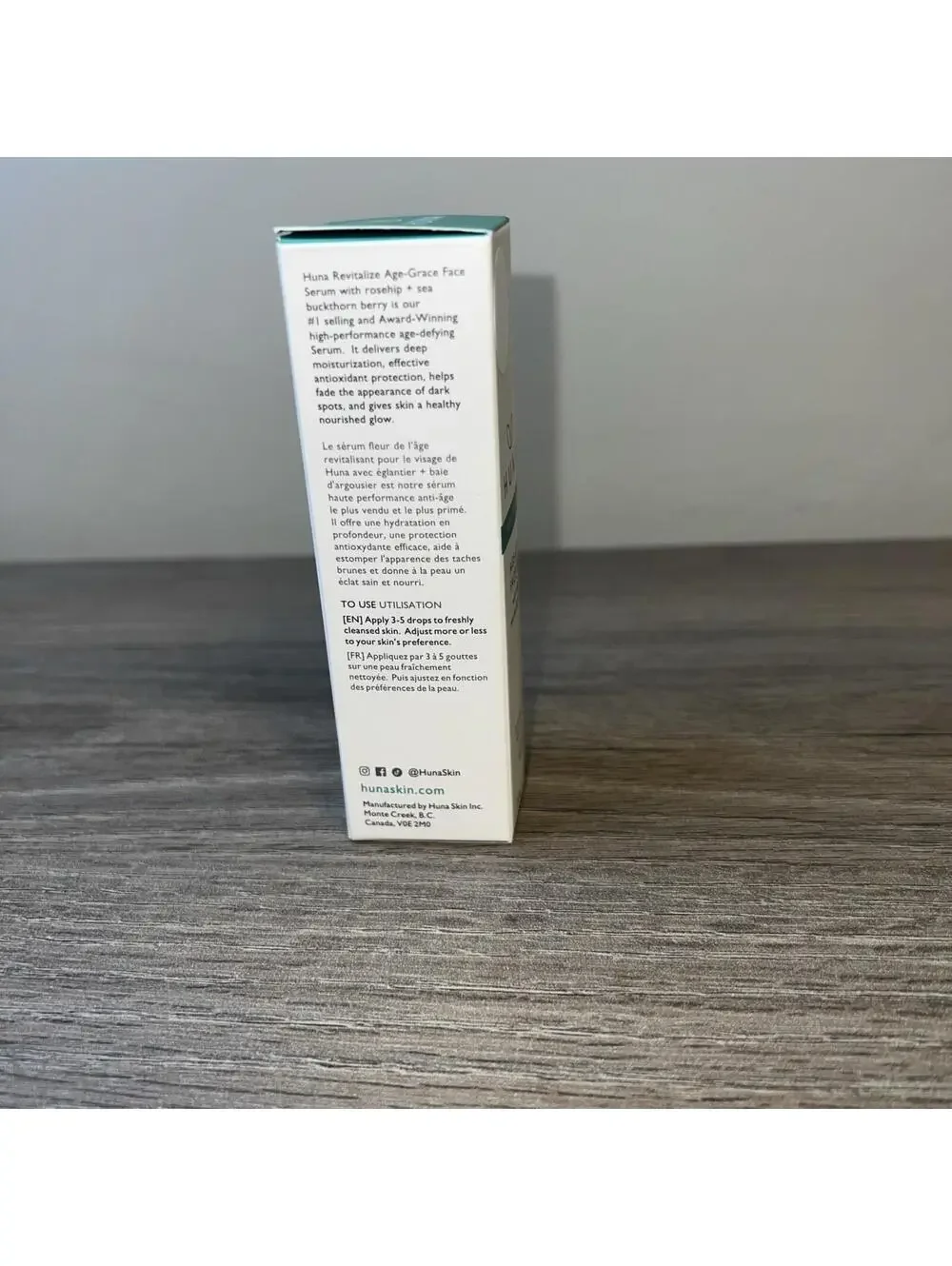 HUNA Age Grace Face Serum Revitalize Rosehip Sea Buckthorn 🌿 Clean All Natural